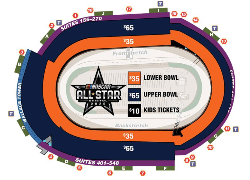 North Wilkesboro Seating Chart